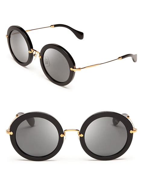 miu miu round sunglasses replica|miu sunglasses price.